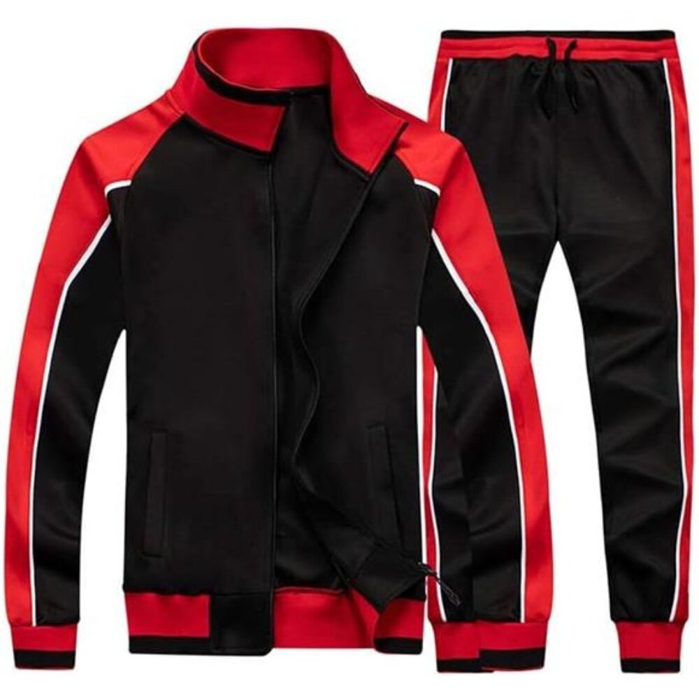 Men's Tracksuits Sweat Suit Casual LongSleeve 2Piece Outfit Sports Jogging Suits